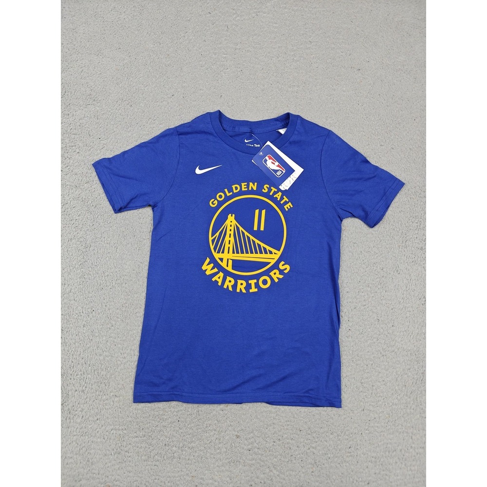 Nike Golden State Warriors Shirt Youth Small Blue NBA Basketball Klay Thompson